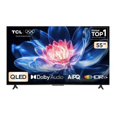 Imagem de Smart TV TCL 55 Polegadas QLED 4K T6C WiFi Bluetooth Google TV Tela HVA e HDR10+ 55T6C