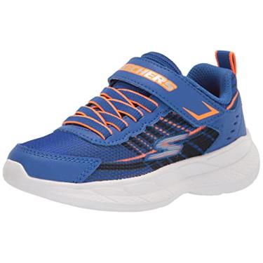 Imagem de Skechers Tênis infantil unissex Snap Sprints 2.0, Azul/laranja, 12.5 Little Kid