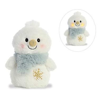 Imagem de Linda Pelúcia Boneco de Neve Azul Brilha as Bochechas 20cms da Aurora