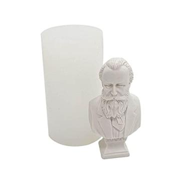 Imagem de vela silicone, retrato ídolo 3D, corpo resina celebrida, silicone para desenho ídolo para vela artesanato DIY vela gesso estátua sabão resina epóxi