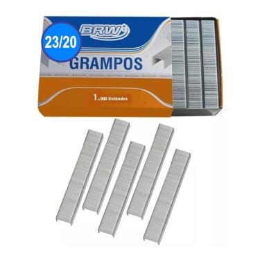 Imagem de Grampo 23/20 Grampear De 140 A 170fls Galvanizado Brw 1000un