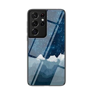 Imagem de Capa de telefone de vidro temperado pintada estrelada para Samsung Galaxy Note 20 Ultra 10 Pro 9 A33 A53 A73 5G, proteção de lente à prova de choque traseira (C, A33)