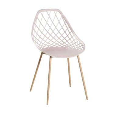 Imagem de Cadeira Cloe Polipropileno Nude Base Aço