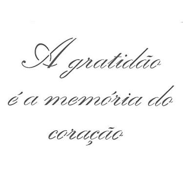 Imagem de Stencil de Acetato para Pintura OPA Simples 15 x 20 cm - 2498 Frases A Gratidão