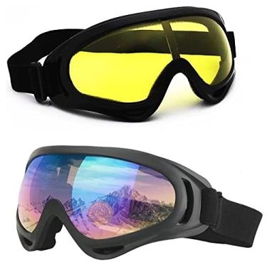 Imagem de Óculos Esqui Jet Ski Snowboard Paintball Kit Com 2 Unidades