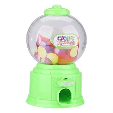 Imagem de Máquina de doces portátil para crianças de plástico mini dispensador de chicletes para presente de jardim de infância para crianças (verde)