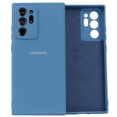 Imagem de Para Samsung Galaxy Note 20 Ultra 5G Note20 Note20 Ultra Case Proteção de Câmera Capa de Silicone Macio Concha Protetora de Toque Sedoso, Azul, Para Nota 20 Ultra