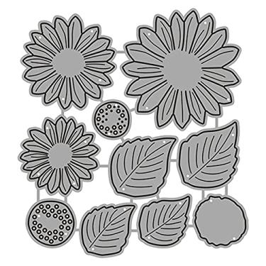 Imagem de Sunflowers Metal Cutting Dies Stencil, Premium Flowers Die-Cuts Set for Card Making, DIY Scrapbooking, Album Photo Decorations, Paper Crafts Tools (3.9 x 4.2 Inch)
