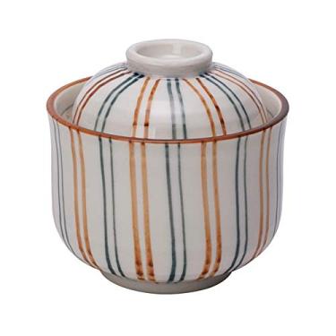 Imagem de Copo japonês Chawanmushi com tampa, Mino-yaki, produto do Japão, Tokusa