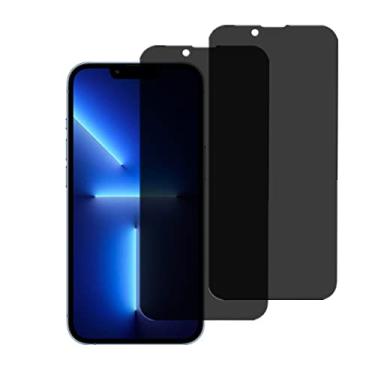Imagem de VIESUP Protetor de tela antiespião para Apple iPhone 13 Pro – Película de privacidade de vidro temperado [2 pacotes] protetor de tela de vidro de privacidade resistente a arranhões para Apple iPhone 13 Pro