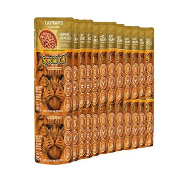 Imagem de KIT 24 Ração Special Cat Sache Gatos Castrados Frango 85g