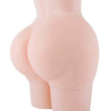 Imagem de CRODRES Calcinha de bumbum de silicone completo, controle de nádegas, quadris, modelador corporal aprimorador, roupa íntima acolchoada push-up para cosplay, tom de pele, M
