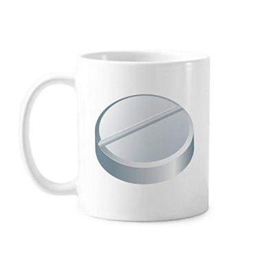 Imagem de Health Care Products Caneca com padrão de pílula branca cerâmica xícara de porcelana de café louça