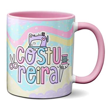 Imagem de Caneca Costureira Profissão Costurar Profissional Presente (Rosa)
