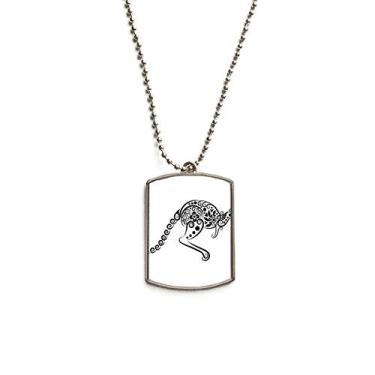 Imagem de DIYthinker Corrente de aço inoxidável com pingente de identificação de cachorro com ilustração de esqueleto Canguru sabor Austrália