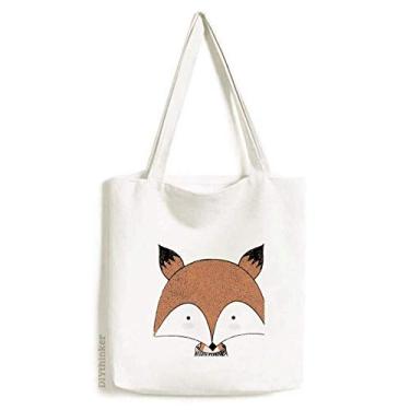 Imagem de Simplicity Style Bolsa de lona de raposa imatura, bolsa de compras, bolsa casual