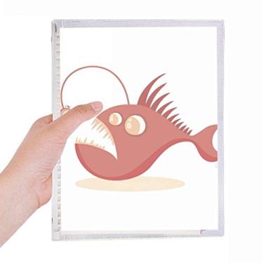 Imagem de Caderno de ilustração de peixe com desenho fofo com folhas soltas diário recarregável