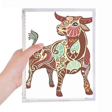 Imagem de Caderno com símbolos do zodíaco da Constelação Taurus Diário Recarregável Diário Papelaria