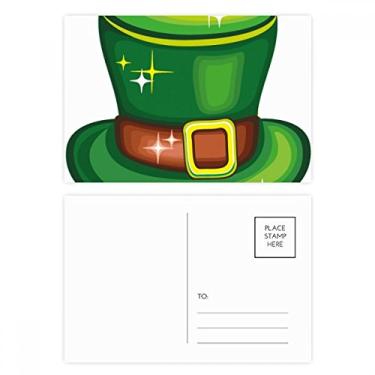 Imagem de Shine Green Hat Ireland St.Patrick's Day Conjunto de cartão postal aniversário correspondência cartão de agradecimento