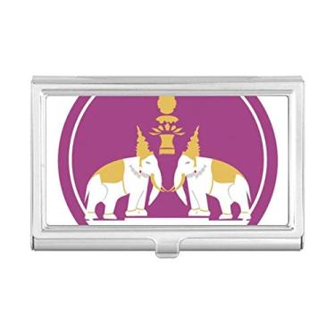 Imagem de Carteira de bolso com dois elefantes feita na Tailândia