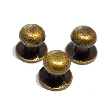 Imagem de 10 conjuntos de mini puxadores redondos puxadores puxadores vintage antigo bronze gaveta hardware com parafusos para caixas de joias presente caixas de madeira, Antique Bronze