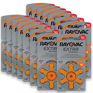 Imagem de 90 Pilhas Baterias 13 Pr48 Aparelho Auditivo Rayovac 15 Cartelas C/ 6 Unidades