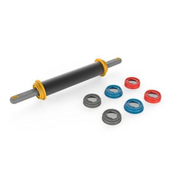 Imagem de Rolo De Massas Antiaderente Com Reguladores De Altura Anodilar Preto