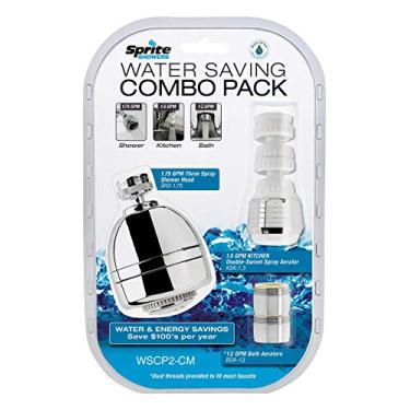 Imagem de Sprite Showers WSCP2 Pacote Combo de Economia de Água Opções Adicionais de Chuveiro, Cromo