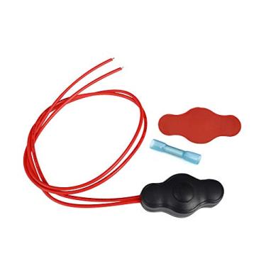 Imagem de Interruptor Liga/Desliga à Prova D'Água de 12V com Conector Rápido Kingshowstar - Mecânico - Botão de Pressão Vermelho
