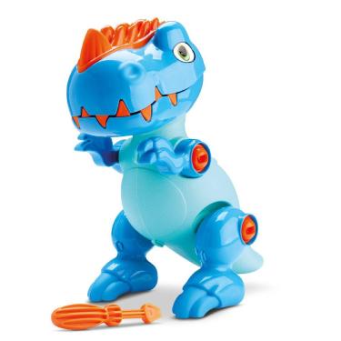 Imagem de Tchuco Rex Dinossauro Azul Monta E Desmonta Samba Toys