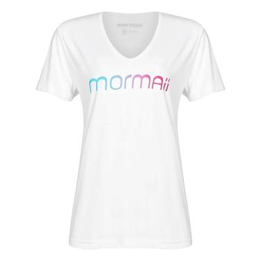 Imagem de Camiseta Beach Tennis Mormaii Feminina Decote V Linha Samantha Barijan Branco