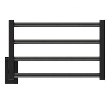 Imagem de Toalheiro Aquecido 220v Thermo Mezcla Clean Aquece Preto Fosco