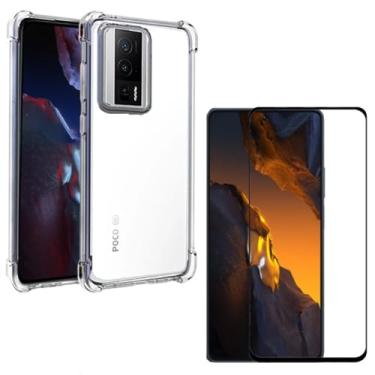 Imagem de Capa Capinha Anti Impacto + Película 9D Premium Cerâmica Compatível Com Poco F5 Pro - (Hard Glass Store)