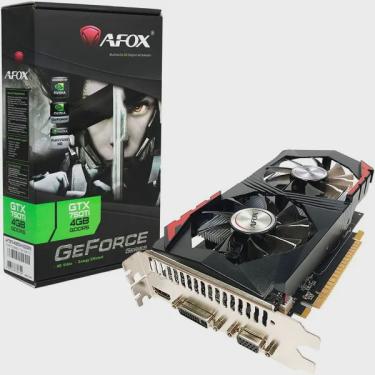 Imagem de Placa de Video Nvidia afox Geforce gtx 750TI 4GB DDR5 128 bits AF750TI-4096D5H1