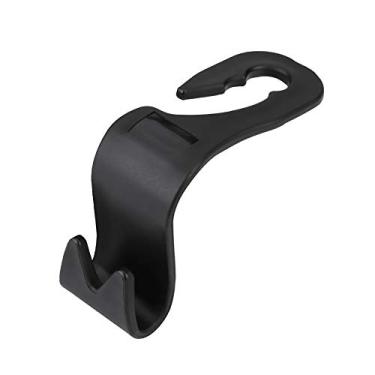Imagem de 4 PCS Ganchos para Encosto de Cabeça, Suporte Automático para Encosto de Cabeça no Banco Traseiro PP Material Universal Car Storage Suporte para Encosto de Cabeça Ganchos para Pendurar Bolsas e Bolsas e Casacos, ect. (Preto)