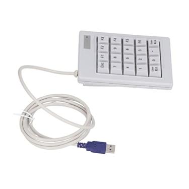 Imagem de Teclado numérico de 20 teclas, teclado numérico mecânico com fio USB Plug and Play, DC 5 V, à prova de salpicos, longa vida útil, mini portátil para laptop para PCs desktop