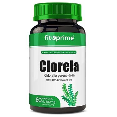 Imagem de Clorela com Vitamina B12 Chlorella 60 Cápsulas Fitoprime