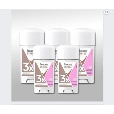 Imagem de Rexona Desodorante Antitranspirante Feminino Clinical Classic 58g - Kit com 5 Unidades