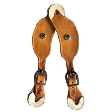 Imagem de Correia de Espora Quarto de Milha Luxo com Aplique (natural)