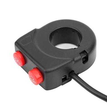 Imagem de Interruptor Universal do Farol do Guiador da Motocicleta 22mm Buraco para Atv Offroad, Botão de Controle da Lâmpada de Ligar/desligar, Material Abs