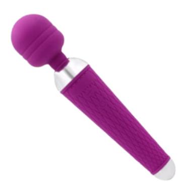 Imagem de Massageador Muscular Relaxamento de Massagem Varinha Mágica Portátil 6000 Rpm USB Potente Seguro em Silicone Medicinal Mulheres Homens Terceira Idade (roxo)
