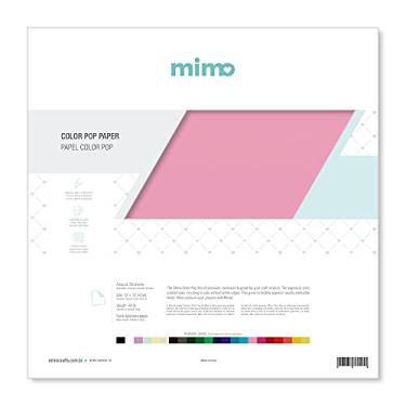 Imagem de Mimo Papel Color Pop Rosa Chiclete - 30,5 x 30,5 cm - 180 gr - 25 unds - Possui Massa Colorida - Fibras Mais Firmes e Curtas para Cortes precisos - Ideal para Receber Diversos Tipos de Impressões