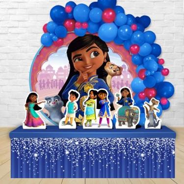 Imagem de Kit Decoração Painel Redondo Festa de Aniversário Infantil Mira Detetive do Reino