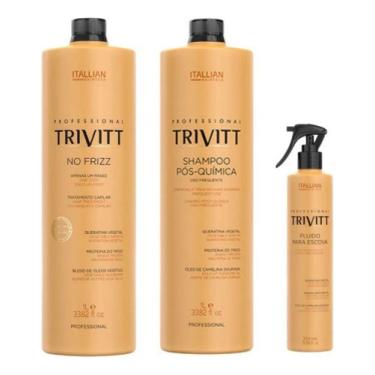 Imagem de Trivitt Progressiva Sem Formol Lt + Shampoo 1 Lt + Fluido 