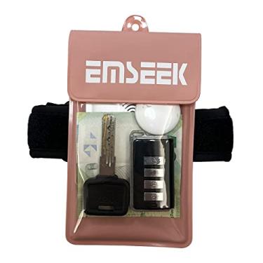 Imagem de EMSEEK Braçadeira à prova d'água carteira flutuante surfe carro chaveiro bolsa seca praia tornozelo bolsa à prova d'água suporte para chave GPS dinheiro cartão de vacina de crédito cartão de