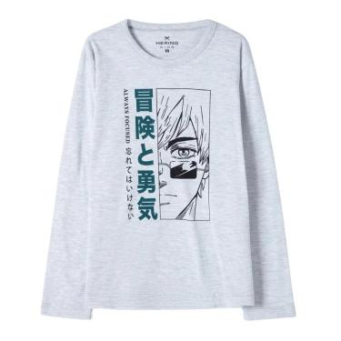Imagem de Camiseta Hering Manga Longa Com Estampa Infantil Menino-Masculino