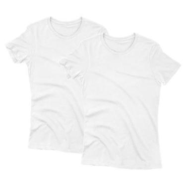 Imagem de Kit 2 Camiseta Feminina Poliéster Básica Camisa Blusa Treino Academia Esportes Camisetass Camisetas-Feminino