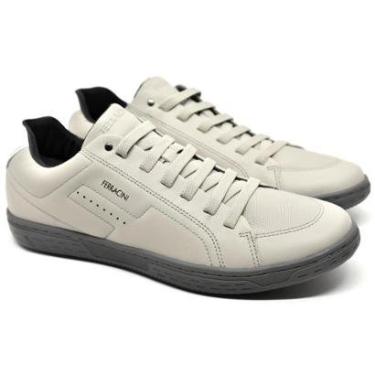 Imagem de Sapatênis Ferracini 24h Couro Cadarço Elástico 8381-448-Masculino