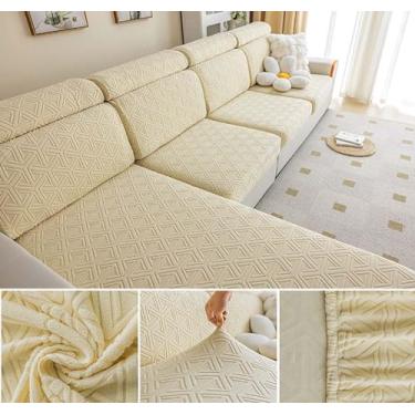 Imagem de Sofá De Estiramento Slipcover Sofá Capa Protetor De Móveis Sofá Macio Com Fundo Elástico Para Crianças, Poliéster Spandex Jacquard Tecido (A,Amarelo Begw)