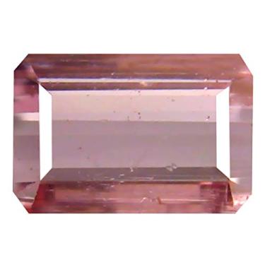 Imagem de Pedra preciosa natural solta de turmalina rosa não aquecida com corte de octógono de 2,70 ct (9 x 6 mm)